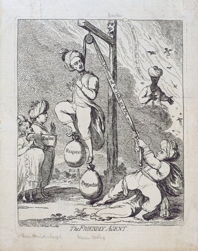 1787年にSWフォレスによって公開されたフレンドリーエージェント 作： James Gillray