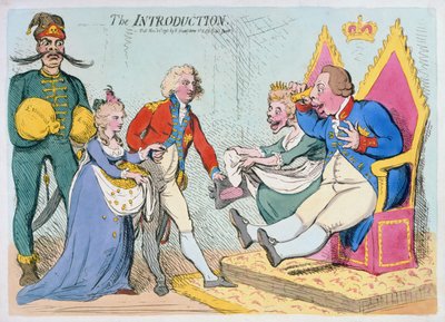 はじめに、Hannah Humphreyによる発行、1791年（手描きのエッチング） 作： James Gillray