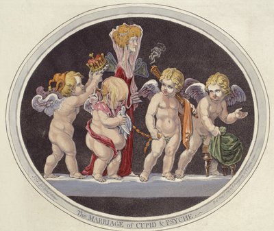 キューピッドとサイケの結婚 作： James Gillray