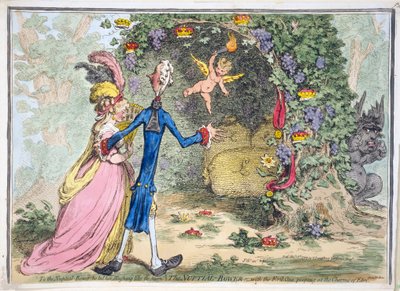 Nuptial Bower、パブ。ハンナハンフリー、1797年2月13日（手書きの彫刻） 作： James Gillray