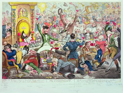 ユニオンクラブ 作： James Gillray