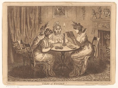 女性はホラー小説を読む テイルズ オブ ワンダー！ (アイテムのタイトル) 作： James Gillray