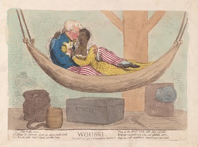 Wouski、パブ。 1788（手彫り彫刻） 作： James Gillray