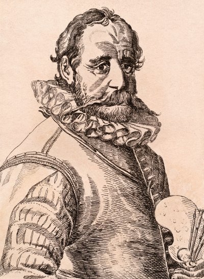 ハンス・ボル、1817年にロンドンで出版された「Authentic Originalsの有名な画家の肖像75枚」のイラスト 作： James Girtin