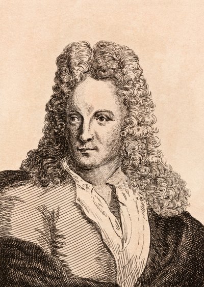 1817年にロンドンで出版された「真正の原作からの有名な画家の75の肖像画」のイラスト 作： James Girtin