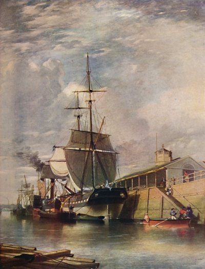 ベルファスト港-フェリーステップ、1851年、1909年。 作： James Glen Wilson