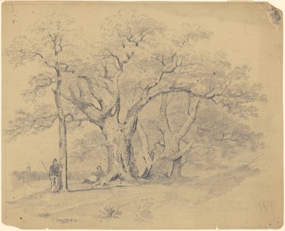 古い樫の木のそばで 作： James Goodwyn Clonney