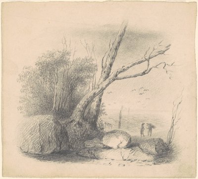 岸辺の人物 作： James Goodwyn Clonney