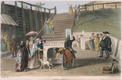ジョセフコンスタンティンスタッドラー（fl.1780-1812）パブによって彫刻された「スカーバラの詩的なスケッチ」のプレートであるスパ。 1813 作： James Green