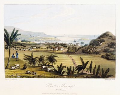 ポートマリアル：セントメアリー教会、1825年 作： James Hakewill