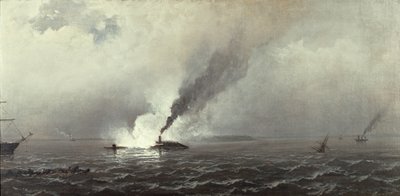 モニターとメリマック、1874-75 作： James Hamilton