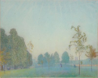 公園のシーンとタワー、1912 作： James Hamilton Hay