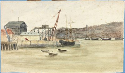 トリニティボーイハウス（紙に水彩、ボディカラー、鉛筆を貼り付けたもの） 作： James Henry Cleet
