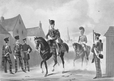 71番目のハイランド軽歩兵連隊レビュー命令、c1840 1909 作： James Henry Lynch