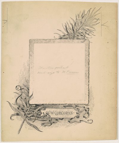 口絵、W. W. コーコランの肖像 作： James Henry Moser