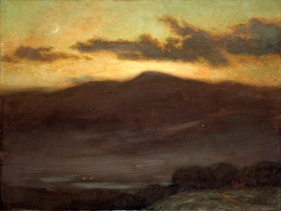 夕焼け、マウント・マッキンタイア 作： James Henry Moser