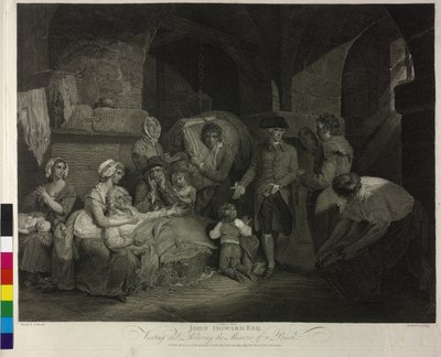 刑務所訪問のジョン・ハワード 作： James Hogg