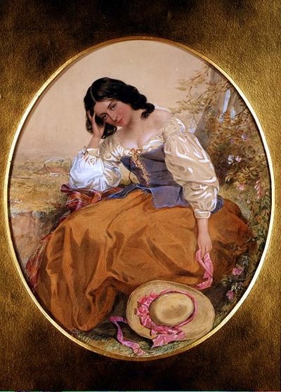 女性像 - 瞑想 作： James II Fisher
