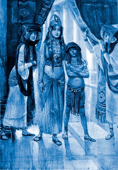 ティソがアハシュエロスに贈ったエステル - 聖書 作： James Jacques Joseph (after) Tissot