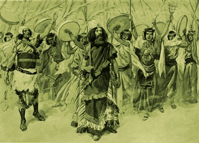 ダビデを讃える祭り（ティソによる） -聖書 作： James Jacques Joseph (after) Tissot