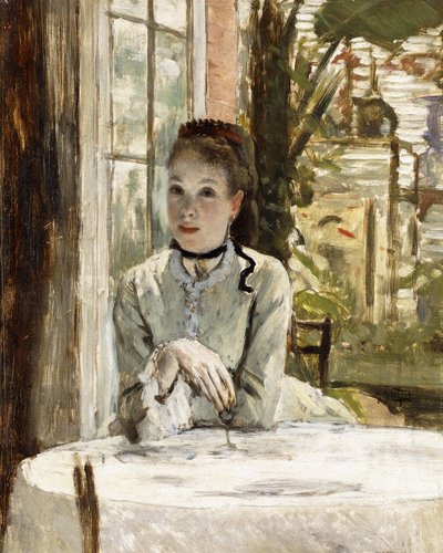 エレガントなインテリアの女性、 作： James Jacques Joseph Tissot