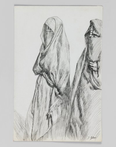 オリーブ山の道、主イエス・キリストの生涯のイラスト 作： James Jacques Joseph Tissot