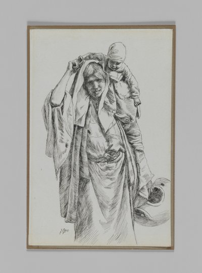 エルサレムの典型的な女性、主イエス・キリストの生涯のイラスト 作： James Jacques Joseph Tissot