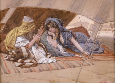 サライへのアブラムの助言 作： James Jacques Joseph Tissot