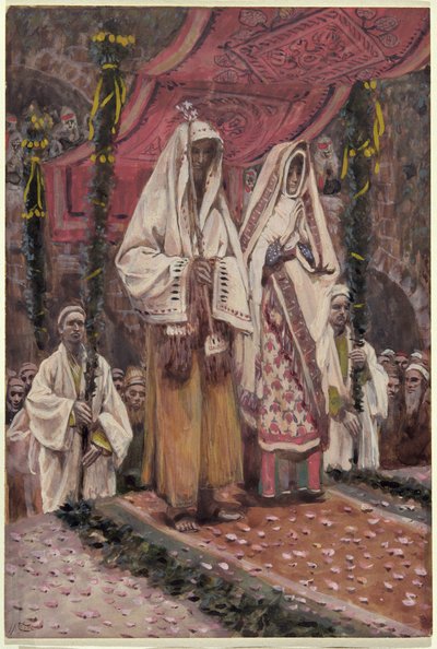 聖母と聖ヨセフの婚約（板紙にガッシュ） 作： James Jacques Joseph Tissot