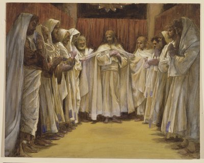 十二使徒とキリスト、「キリストの生涯」のイラスト、1886-96年（板紙にガッシュ） 作： James Jacques Joseph Tissot