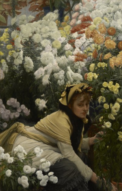 菊、1874-76年頃 作： James Jacques Joseph Tissot