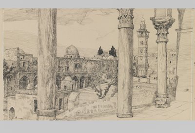 ハラムのエスプラネード、主イエス・キリストの生涯のイラスト（板紙にインクとグラファイト） 作： James Jacques Joseph Tissot