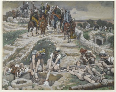 イエスは水槽から取った、「私たちの主イエスキリストの生涯」のイラスト、1886年から94年（紙の黒鉛の上にトイレ） 作： James Jacques Joseph Tissot