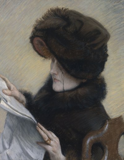リーダー、1883年頃（キャンバスに置かれた紙にパステル） 作： James Jacques Joseph Tissot