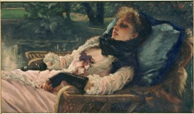La Rêveuse 夢想家、または夏の夜、c。 1876年。 作： James Jacques Joseph Tissot