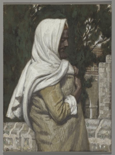 ラザロ、「キリストの生涯」のイラスト、1886-94年（板紙にトイレとガッシュ） 作： James Jacques Joseph Tissot