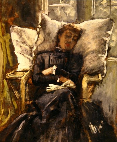 温室の椅子に座るニュートン夫人 1871年頃 （油彩・キャンバス） 作： James Jacques Joseph Tissot