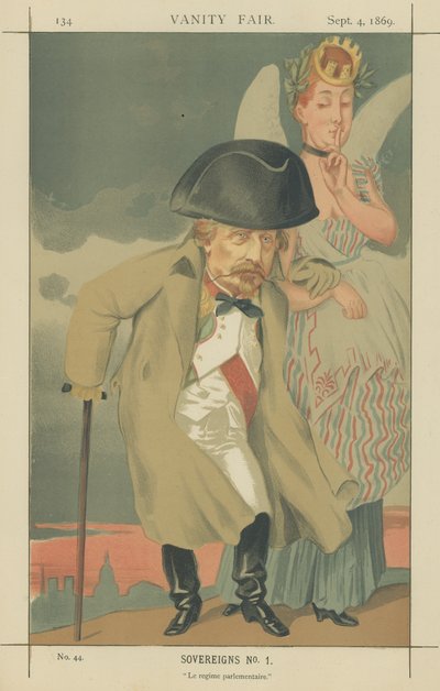 ナポレオン3世（カラーリトグラフ 作： James Jacques Joseph Tissot