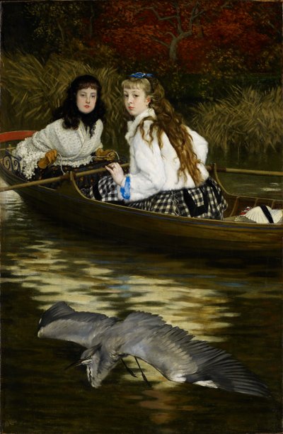 テムズでは、ヘロン、1871年から72年頃（キャンバスに油彩） 作： James Jacques Joseph Tissot