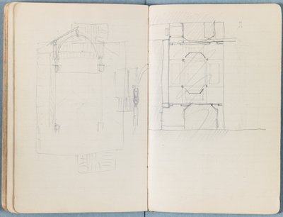 1880年代後半の私たちの主イエス・キリストの生涯のためのスケッチのアルバムのページ（グラファイトと紙に洗う） 作： James Jacques Joseph Tissot