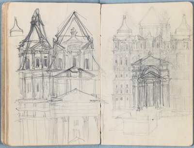 1880年代後半の私たちの主イエス・キリストの生涯のためのスケッチのアルバムのページ（グラファイトと紙に洗う） 作： James Jacques Joseph Tissot