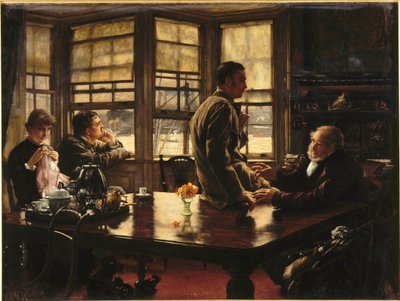 放蕩息子のたとえ話：出発、1880年。 作： James Jacques Joseph Tissot