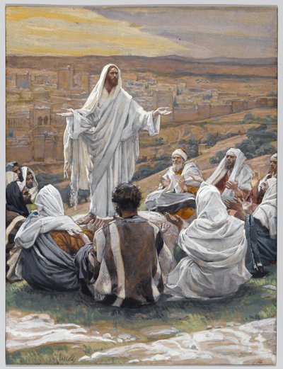 ペイターノスター-主の祈り、「キリストの生涯」のイラスト、1886-94年（板紙にトイレとガッシュ） 作： James Jacques Joseph Tissot