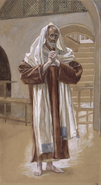 聖アンドリュー、「キリストの生涯」のイラスト、1886-94年（板紙にトイレとガッシュ） 作： James Jacques Joseph Tissot