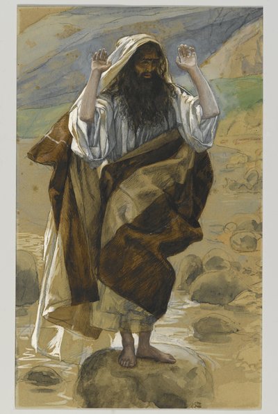 聖タデウス、私たちの主イエス・キリストの生涯からのイラスト（紙の黒鉛の上にトイレ） 作： James Jacques Joseph Tissot
