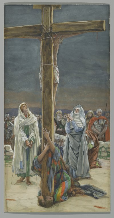 Stabat Mater。女性はあなたの息子を見よ、キリストの生涯の挿絵、1884-96年（板紙にトイレとガッシュ） 作： James Jacques Joseph Tissot