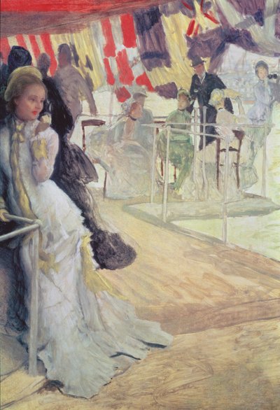 船上のボールの研究、1874年頃（10803参照） 作： James Jacques Joseph Tissot