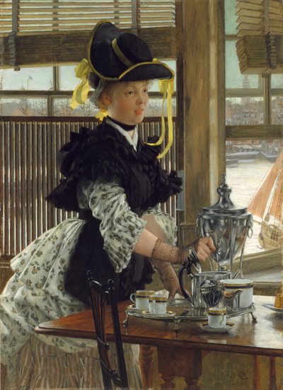 お茶、1872年。 作： James Jacques Joseph Tissot