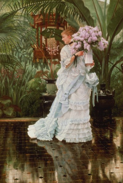 ライラックの束、1875 作： James Jacques Joseph Tissot