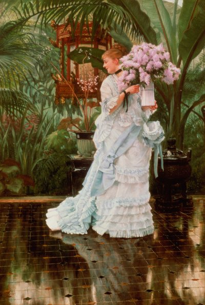 ライラックの束、1875年頃 作： James Jacques Joseph Tissot